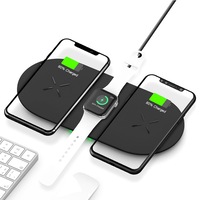 18W 3-in-1 Fast Charging Wireless QI Charger Pad for Apple, Samsung, Apple Watch and AirPods