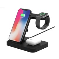 3-in-1 Qi Enabled Wireless Charging Station for Samsung and Apple Devices