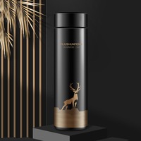 Vacuum Insulated Hot Water Bottle Thermos Flask with LCD Display
