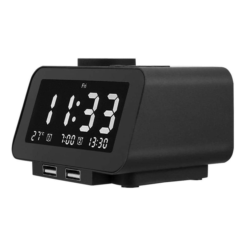 Buy LED Digital Alarm Clock Radio with Adjustable Brightness USB