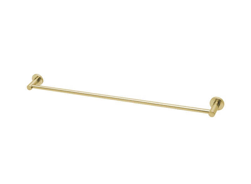 Burnished brushed Brass gold Heated Towel Rail rack Round AU standard SINGLE bar