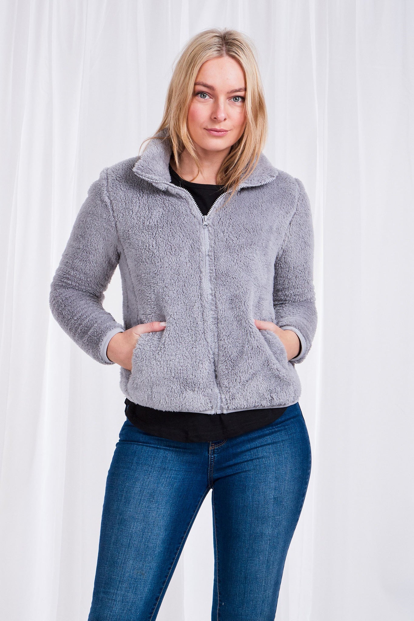 Short Fleece Zip Up Jacket - MyDeal