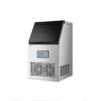 Commercial Ice Maker Machine Portable Ice Cube Tray Stainless Steel 65 kg/24hrs