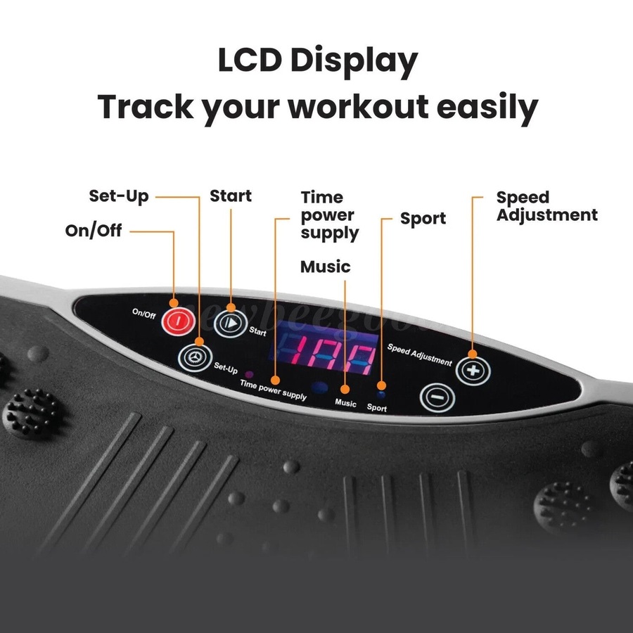 Vibration Platform Exercise Machine Black