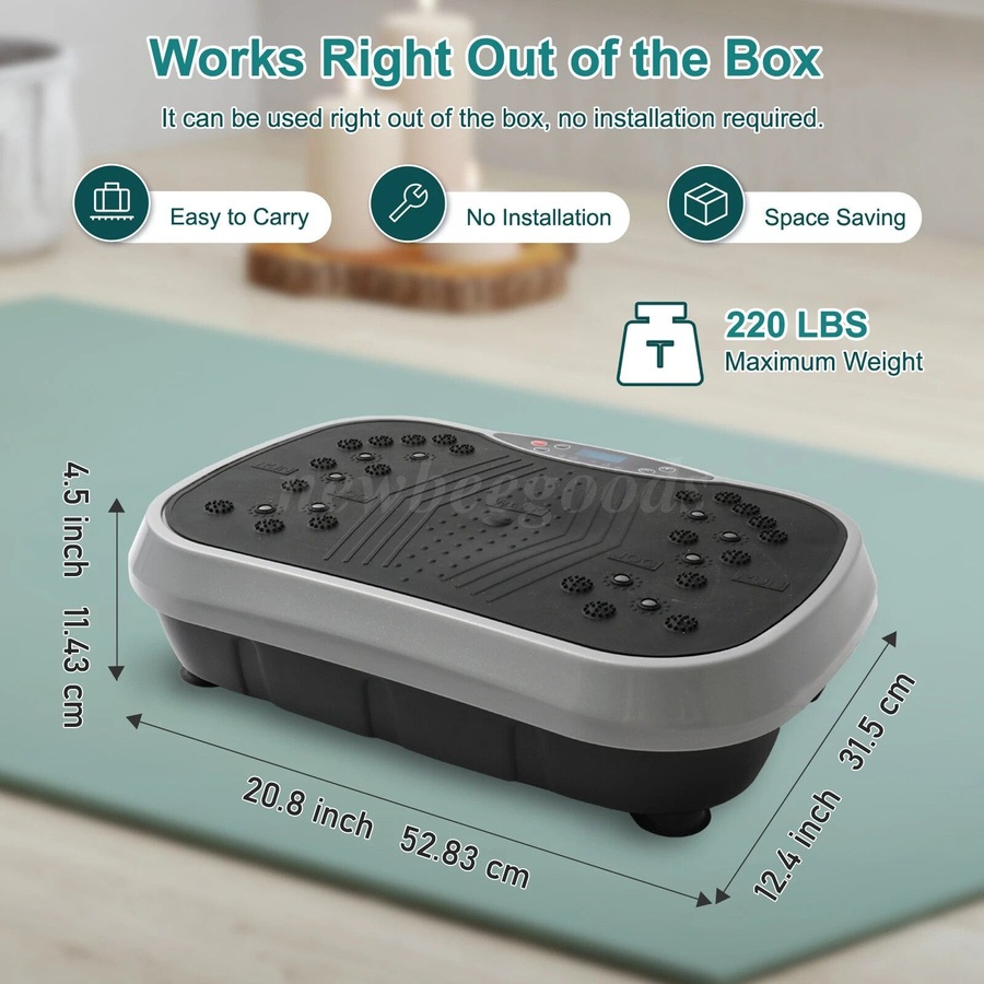 Vibration Platform Exercise Machine Black