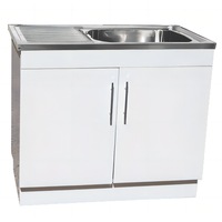 1000*570*870mm 304 Stainless Steel Laundry Tub with Polyurethane Cabinet