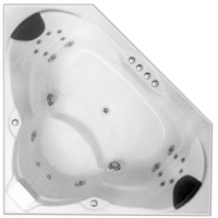 1530*1530*600mm Cordoba Spa Bath Tub 20 Jets Acrylic Drop in Corner