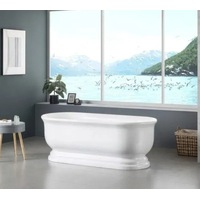 1690*790*610mm Oval Gloss White Acrylic Freestanding Bathtub