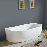 1700*885*555mm/1490*840*560mm Gloss White Acrylic Back to Wall Bathtub
