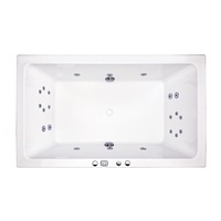 1800*1100*500mm Quadrato Spa Bath Tub 22 jets White Acrylic drop in