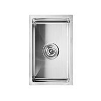 240*440*230mm BK Arcko LUX Stainless Steel Chrome Square Top Mount / Under Mount 304 Single Bowl Laundry Kitchen Sink