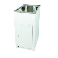 305*505*870mm 18.5L 304 Stainless Steel Sink with Metal Laundry Tub Cabinet