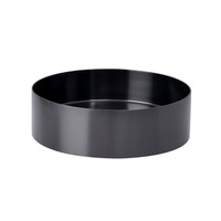 380*380*110mm Gun Metal Handmade Stainless Steel Round Above Counter Basin