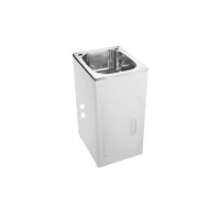 390*500*870mm 30L 304 Stainless Steel Sink with Metal Laundry Tub Cabinet