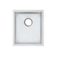 390x450x215mm ACA 1.2mm Handmade Top/Undermount 304 Stainless Steel Single Bowl Kitchen Sink