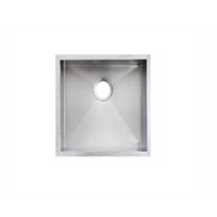 440x440x205mm ACA Satin 304 Stainless Steel Handmade Single Bowl Sink