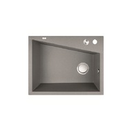470*600*227mm ACA Laveo Grey Granite Stone Single Bowl Sink