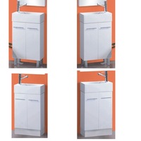 480*240*900mm ROMA White China Top 32mm Overflow Freestanding Mini Bathroom Vanity