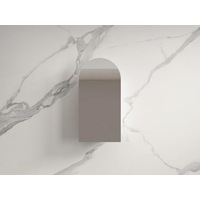 550*900*116mm Infinity BIANCO Matt Black Plywood Glass Arch Shaving Cabinet