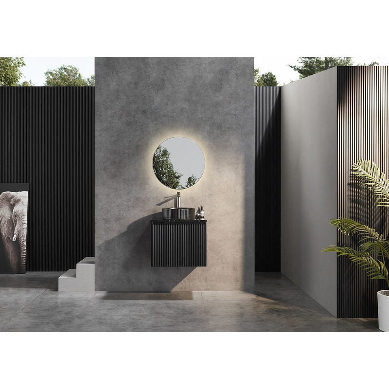 Buy 6001500*450*500mm POS CETO Brindabella Matte Black PVC Constructed