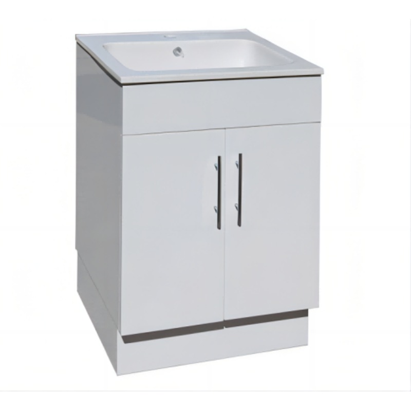 Buy 600*480*870mm White Ceramic Top Laundry Tub with Polyurethane