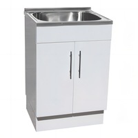 600*500*870mm 45L 304 Stainless Steel Laundry Tub with Polyurethane Cabinet