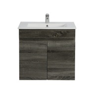 600-750*370mm Bathroom Vanity Berge Slim MDF Dark Grey Freestanding/Wall Hung Doors / Drawers Cabinet Only and Ceramic Top Available