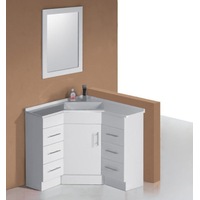 600-900*900*840mm Sunny Poly Marble Basin T Bar Handle With Kickboard Corner Vanity