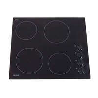 600mm Electric Ceramic Cooktop With Frameless Schott Glass,Knob Controls