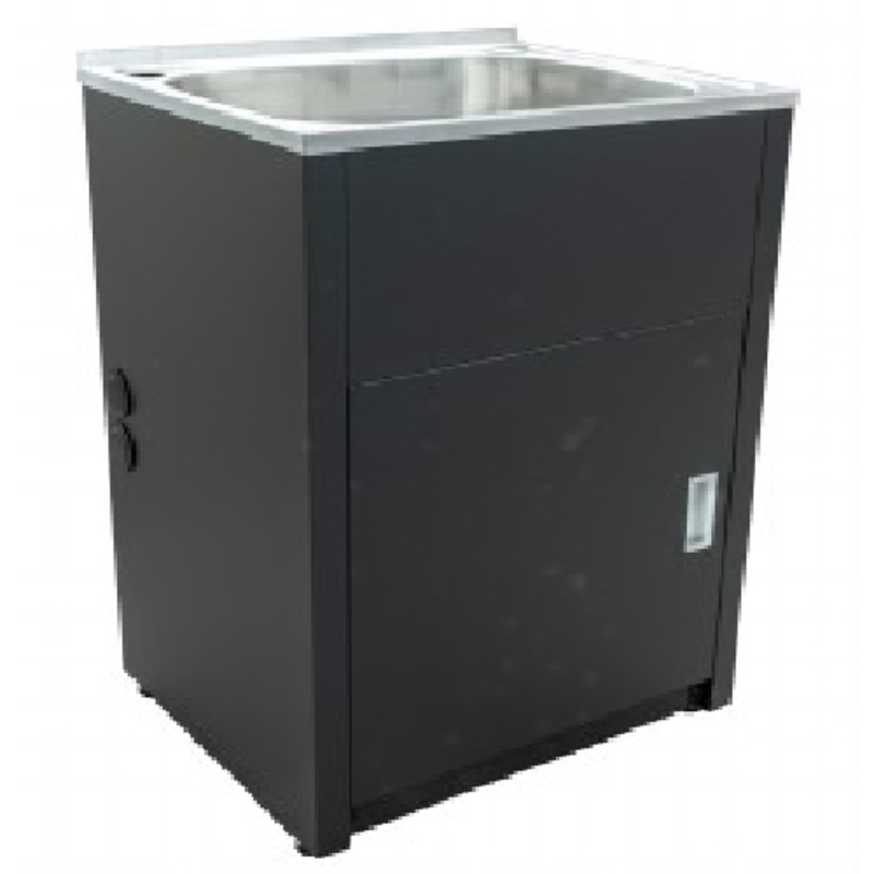 Buy 610*510*870mm 45L Stainless Steel Laundry Tub with Black Metal