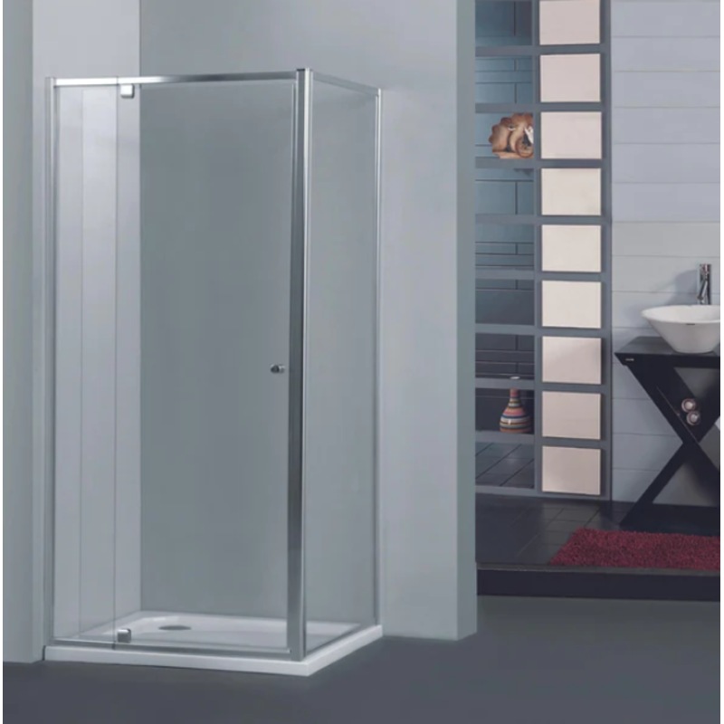 Buy 7001470x1900mm Semiframeless L Shape Shower Screen Pivot Door