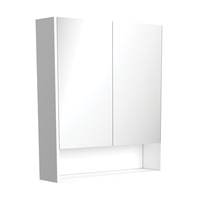 750-1200*850*180mm Fienza Satin White E1 MDF Board Copper-free Glass Rectangle Pencil Edge Shaving Cabinet With Shelf