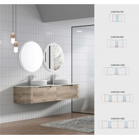 750-1800*460*350mm Aulic Hamilton Plywood Wall Hung Curving Vanity and German Accessories