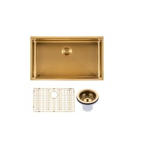 762x457x254mm ACA 1.2mm Handmade Single Bowl Top/Undermount Kitchen/Laundry Sink