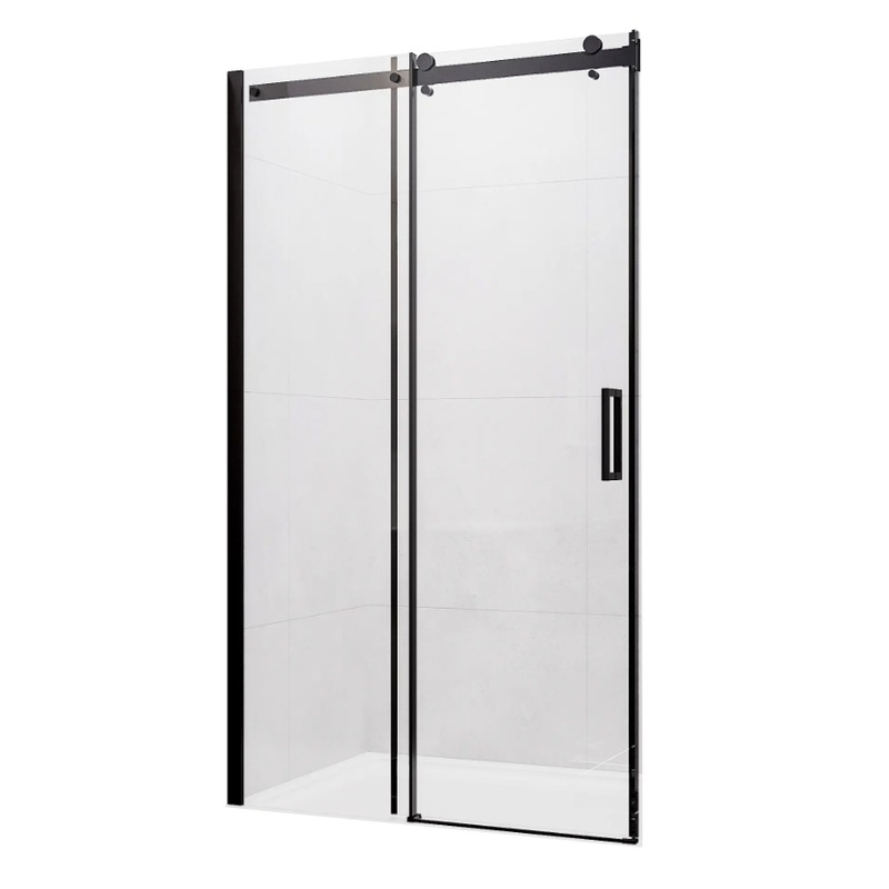 Buy 900 1500mm Barossa Chrome And Black Glass Wtw Semi Frameless Slider