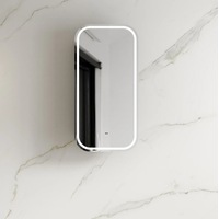 900*450mm OTT Newport Natural Oak/Black Oak/Matte White Soft Rectangle Wall Mounted LED Shaving Cabinet