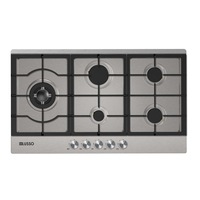 900mm Dilusso Stainless Steel With Side Wok Burner, FFD, Cast Iron Trivets Gas Cooktop