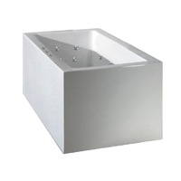 ATAUD 1520/1700*750*580mm White Rectangle 12 Jets Acrylic Freestanding Spa Bathtub