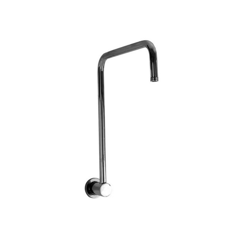 Buy Chrome Dan Elle Gooseneck Shower Arm Round Brass Mydeal