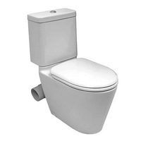 665*360*790mm Johnson Suisse Space Solution Gloss White Ceramic Close Coupled Skew Toilet