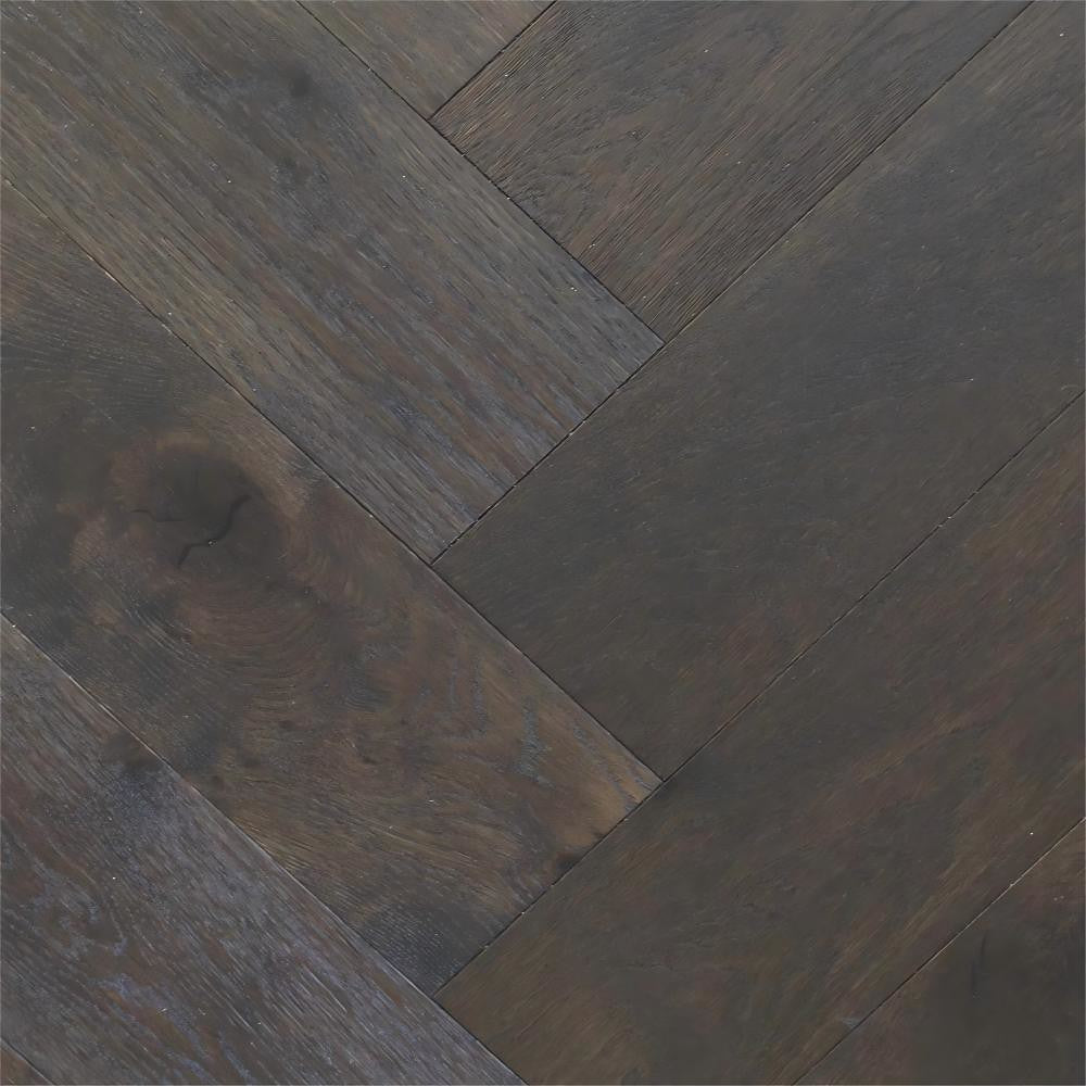 Buy ECO Swish Oak Natura Herringbone Floorboards French Carbon ...