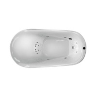 FS21 1800*900*800mm White Oval 12 Jets Acrylic Freestanding Spa Bathtub