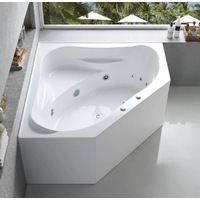 FS53 1290/1490*1290/1490*640mm White 12 Jets Acrylic Freestanding Spa Bathtub