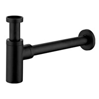 M186B Bottle Trap Matt Black Round 32/40mm Waste, 40mm connection