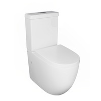 635*380*830mm Poseidon Rola Ceramic Gloss White Box Rim Back To Wall Toilet