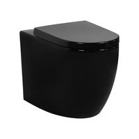 595*360*410mm Poseidon Veda Gloss Black Tornado Wall Faced Floor Pan