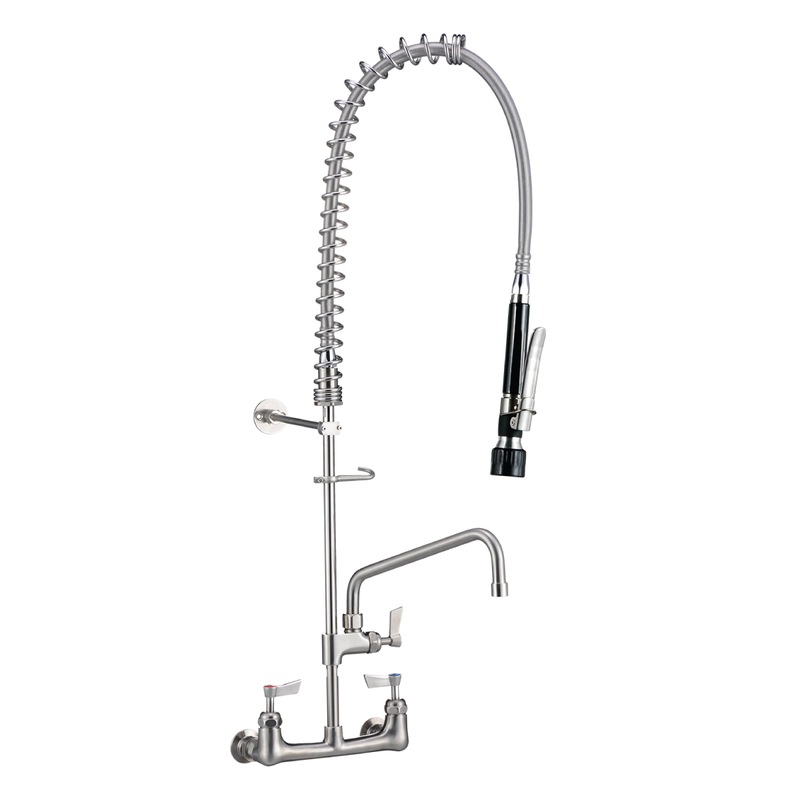 Buy Stainless Steel Exposed Wall Mounted Pre Rinse Unit With Pot Filler
