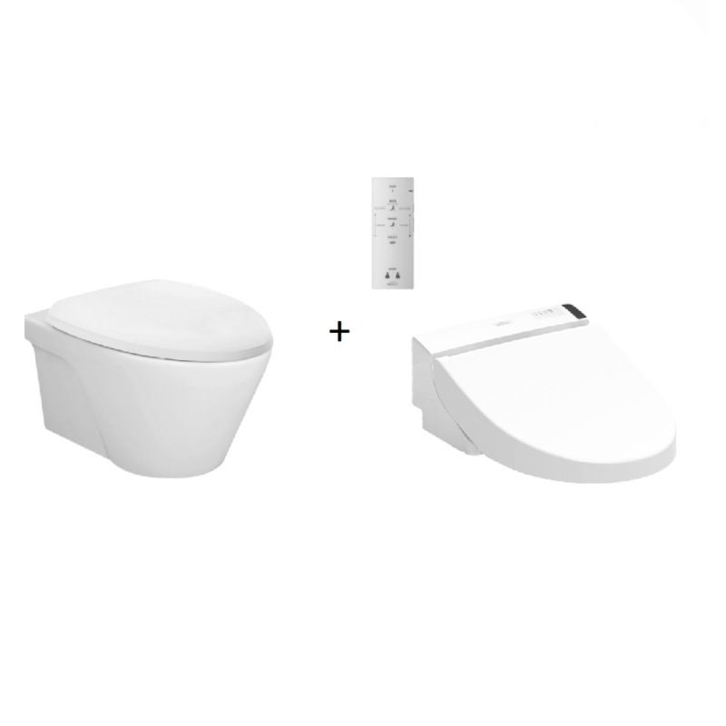 Buy TOTO AVANTE WALL HUNG TOILET AND WASHLET W/ REMOTE CONTROL PACKAGE