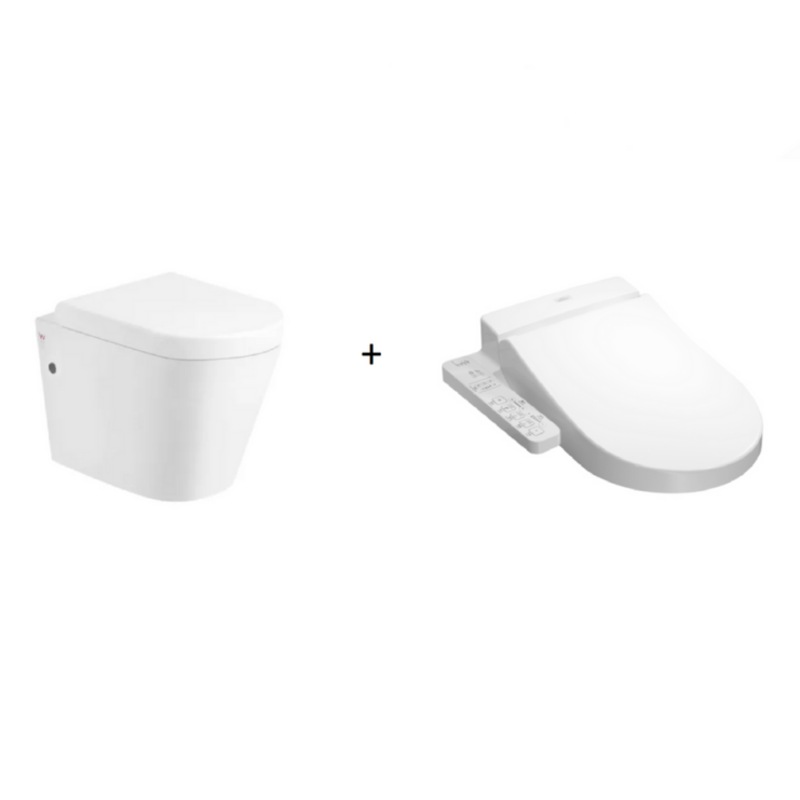Buy TOTO WASHLET W/ SIDE CONTROL AND WALL HUNG RIMLESS TOILET PACKAGE