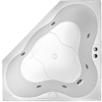 Zamora 1485*1485*490mm White Corner 6/10/14 Jets Acrylic Drop in Spa Bath Tub